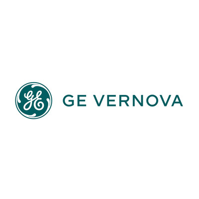 Logo von GE Vernova in grünem Schriftzug mit charakteristischem Kreis-Design.
