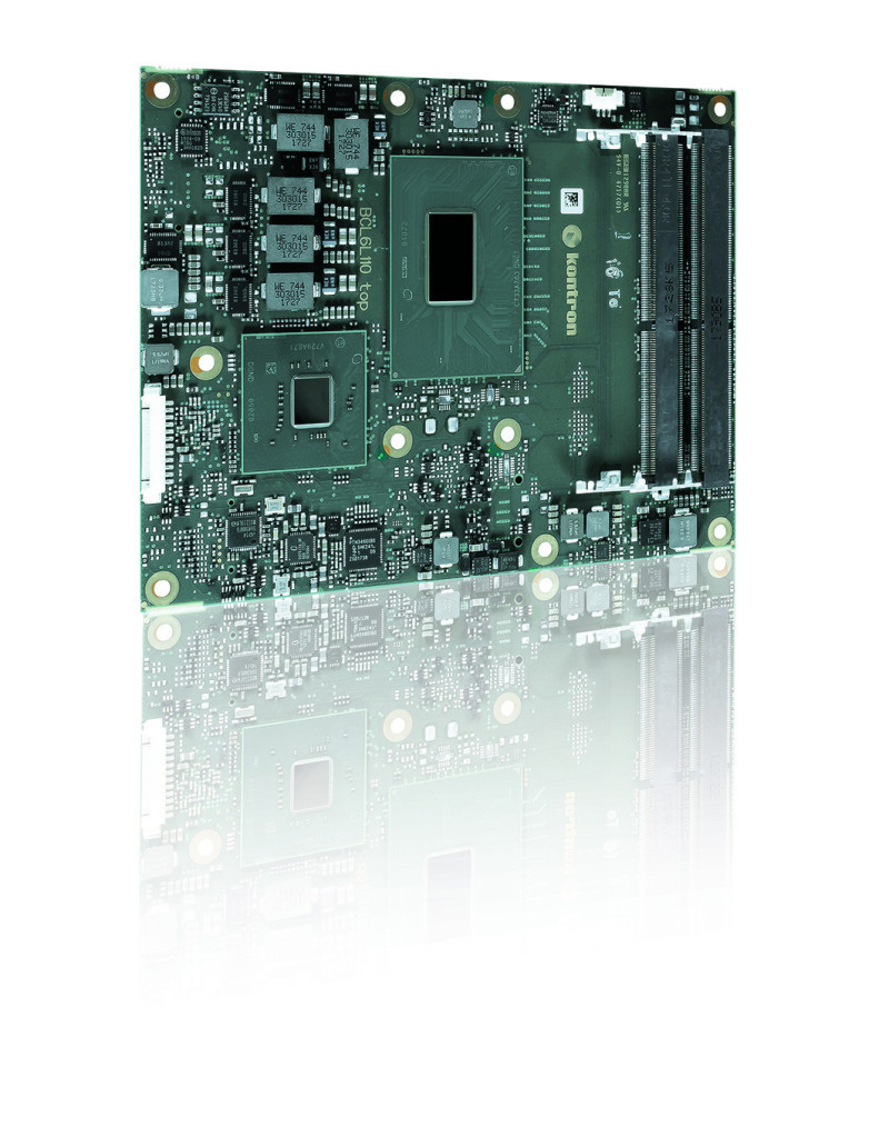 Kontron COM Express® Module mit Intel Atom®, Intel® Core™ oder Intel® Xeon® E Prozessoren jetzt mit bis zu 128 GB Arbeitsspeicher