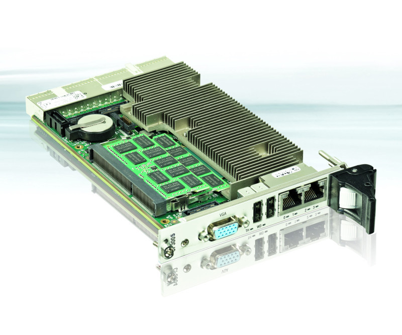 The new 3U CP3005-SA CPU board is Kontron's latest edition to its CompactPCI family
