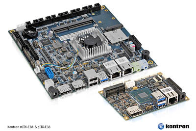 Kontron launches two new embedded motherboards with Intel® Atom&trade; processor E3800 series