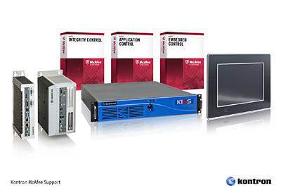 Kontron embedded systems to integrate McAfee Control