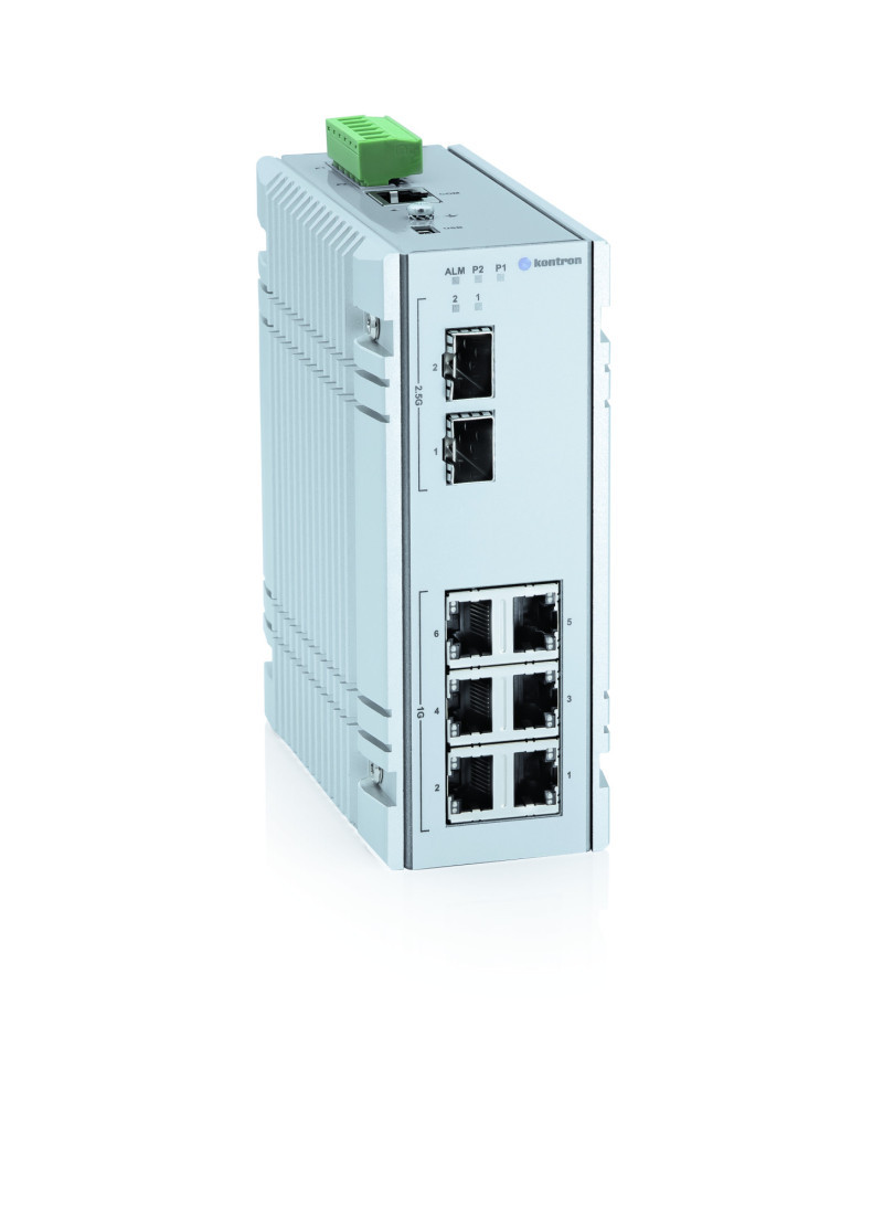 Kontron erweitert mit der KSwitch D10 MMT Serie seine Industrial Ethernet-Lösungen um gemanagte 8-Port TSN Switches